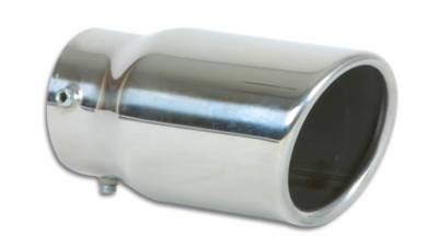 Vibrant Performance - Vibrant 1503 3" Round Stainless Steel Bolt-On Tip Single Wall Angle Cut