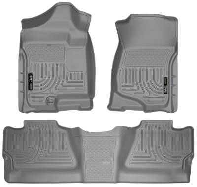Husky Liners - Husky Liner Weatherbeater Front/Rear Floor Liners Grey Silverado/Sierra 98202