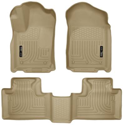 Husky Liners - Husky Liner Weatherbeater Front/Rear Floor Liners Tan for Gr. Cherokee 99053