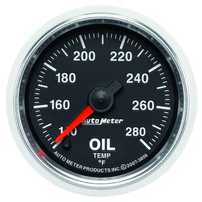 AutoMeter - AutoMeter 3856-Gauge Oil Temp 2-1/16" 140-280F Digital Stepper Motor GS