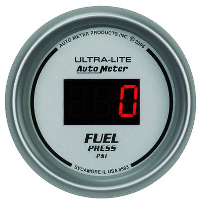 AutoMeter - AutoMeter 6563 Ultra-Lite Fuel Pressure Gauge 5-100PSI 2-1/16"