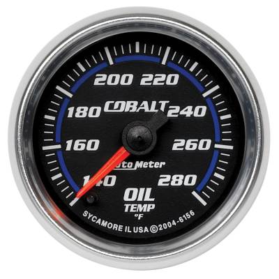 AutoMeter - AutoMeter 6156 Cobalt Oil Temperature Gauge 140-280F 2-1/16" Full Sweep