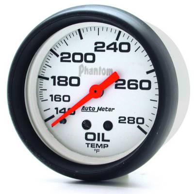 AutoMeter - AutoMeter 5841 Phantom Oil Temperature Gauge 2-5/8" Full Sweep