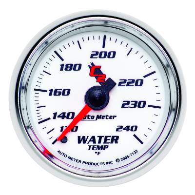 AutoMeter - AutoMeter 7132 C2 Water Temperature Guage 2-1/16" Full Sweep