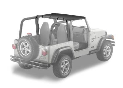 Bestop - Bestop 52521-15 Strapless Targa Bikini Top Black Denim for 97-02 Wrangler TJ