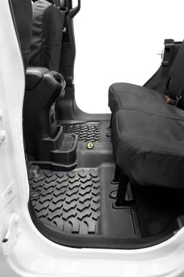 Bestop - Bestop 51515-01 Rear Seat Floor Liner Set Black for 18+ Jeep Wrangler JL 4DR