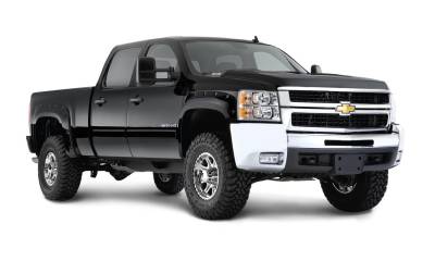 Bushwacker - Bushwacker 40957-34 Pocket Style F/R Fender Flares Black Silverado Pickups