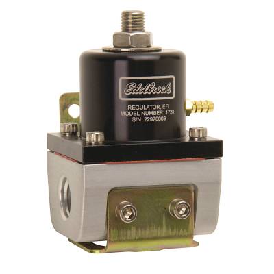 Edelbrock - Edelbrock 1728 EFI Fuel Pressure Regulator -6 AN 180 GPH Black/Clear Finish