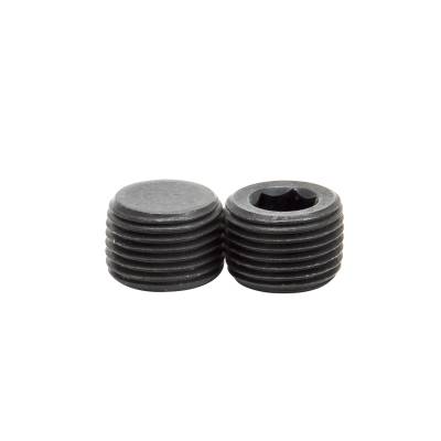 Edelbrock - Edelbrock 9127 Performer Series Socket Head Pipe Plugs 3/8" Pair Black