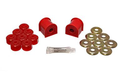 Energy Suspension - Energy Suspension 2.5109R Sway Bar Bushing Set Rear Polyurethane Red