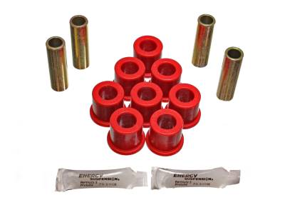 Energy Suspension - Energy Suspension 7.3105R Red Polyurethane Rear Control Arm Bushing Set