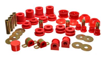 Energy Suspension - Energy Suspension 8.18110R Hyper-Flex Bushing Kit Red for 05-07 Scion TC