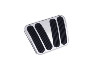 Lokar - Lokar BAG-6166 Billet Aluminum Curved Automatic Brake Pedal Pad 67-72 C10/C1500