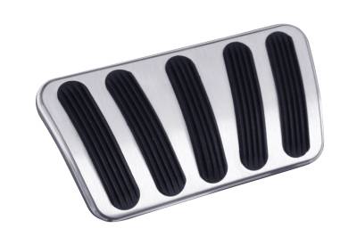 Lokar - Lokar BAG-6167 Billet Aluminum Curved Automatic Brake Pedal Pad 67-72 C10/C1500