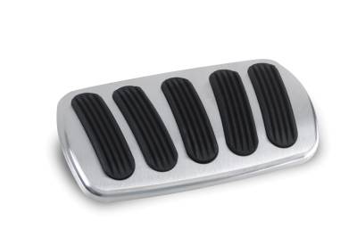 Lokar - Lokar BAG-6131 Billet Alum. Curved Automatic Brake Pedal Pad 62-67 CHEVY II/Nova