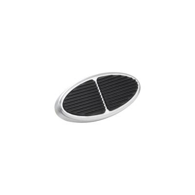 Lokar - Lokar BAG-6107 Oval Billet Aluminum Brake Pedal Pad
