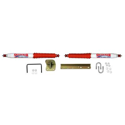 Skyjacker - Skyjacker 7240 White Dual Steering Stabilizer Kit for 80-98 F250/F350 2WD/4WD