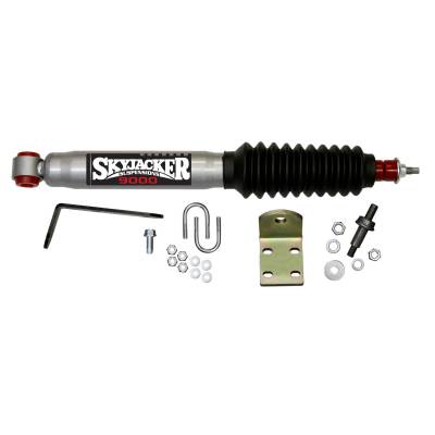 Skyjacker - Skyjacker 9196 Single Silv Steering Stabilizer w/Blk Boot for Chevy/GMC/Cadillac