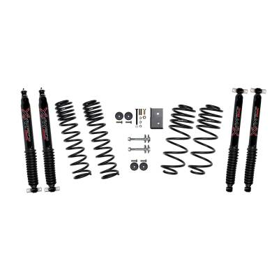 Skyjacker - Skyjacker TJ25BPBLT 2.5" Lift Kit w/Black Max for 97-06 Jeep Wrangler TJ 4WD