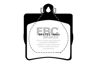 EBC Brakes - EBC Brakes DP31191C Redstuff Ceramic Low Dust Brake Pads