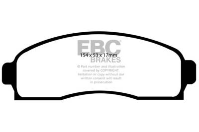 EBC Brakes - EBC Brakes DP61617 6000 Series Greenstuff Truck/SUV Brakes Disc Pads