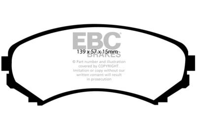 EBC Brakes - EBC Brakes DP61619 6000 Series Greenstuff Truck/SUV Brakes Disc Pads