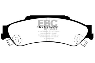 EBC Brakes - EBC Brakes DP61602 6000 Series Greenstuff Truck/SUV Brakes Disc Pads