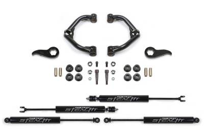 Fabtech - Fabtech K1155M 3.5" Uniball UCA Lift Kit w/Shocks 25-26 Silv/Sra 2500HD 2WD/4WD