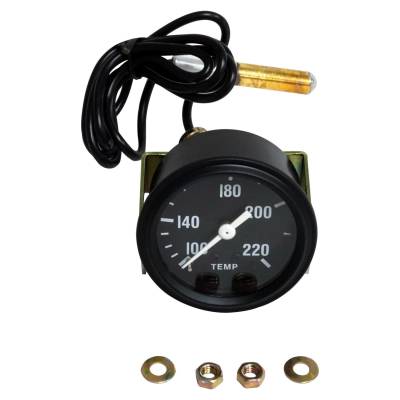 Crown Automotive Jeep Replacement - Crown Automotive 640762 Engine Coolant Temperature Gauge for 41-47 MB/CJ-2A