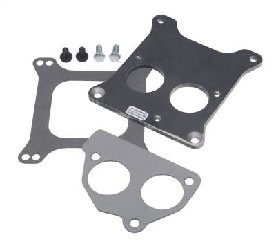 Trans-Dapt Performance - Trans-Dapt 2202 Carb To TBI Adapter SB Chevy Holley 4BBL Manifold Front Mount