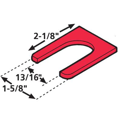Specialty Products Company / SPC Performance - SPC Performance 35060 Tandem Truck Shims Single Slot Shim 0.031" Thick