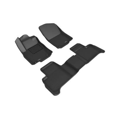 3D MAXpider - MAXpider L1MB02901509 Kagu Floor Mat Front/Rear Black Mercedes ML Class