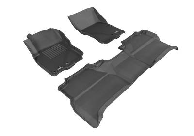 3D MAXpider - MAXpider L1NS06101509 Kagu Floor Mat F&R Black for Frontier Crew