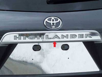 Quality Automotive Accessories - Quality Automotive LB28110 License Plate Bezel for Toyota Highlander