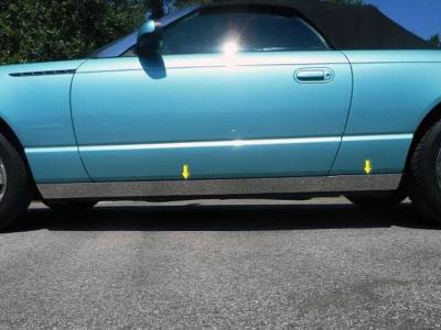 Quality Automotive Accessories - QAA TH43669 Stainless Rocker Panel Trim 4Pc for 02-06 Ford Thunderbird