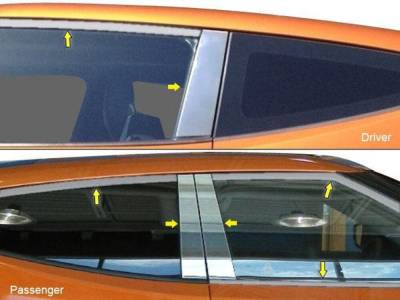 Quality Automotive Accessories - Quality Automotive WP13320 Window Accent Package for Hyundai Veloster
