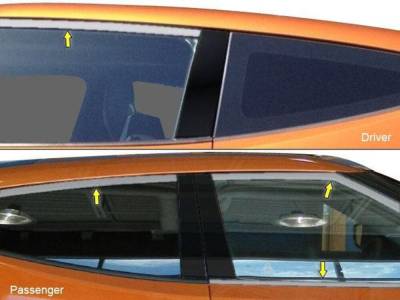 Quality Automotive Accessories - Quality Automotive WP13321 Window Accent Package for Hyundai Veloster