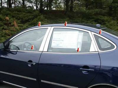 Quality Automotive Accessories - Quality Automotive WP27341 Window Accent Package for 07-10 Hyundai Elantra