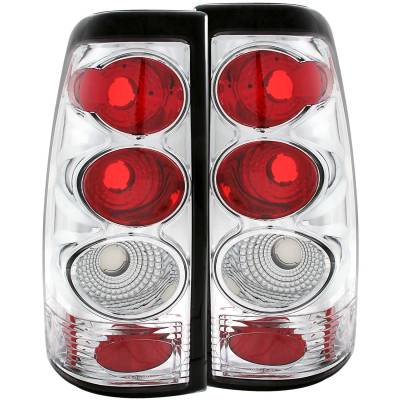 Anzo USA - Anzo USA Chrome Euro Clear Lens Taillight Set Silverado/Sierra Trucks 211023