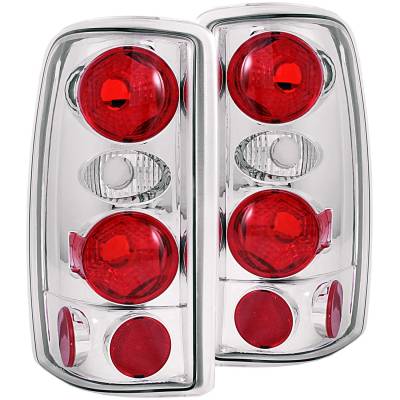 Anzo USA - Anzo USA Chrome Euro Clear Lens Taillight Set Suburban/Tahoe/Yukon 211008