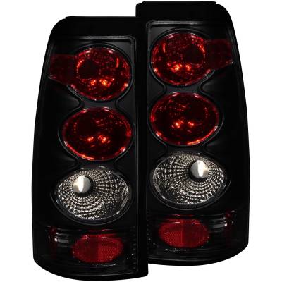 Anzo USA - Anzo USA Chrome Euro Smoked Lens Taillight Set Silverado/Sierra Trucks 211160