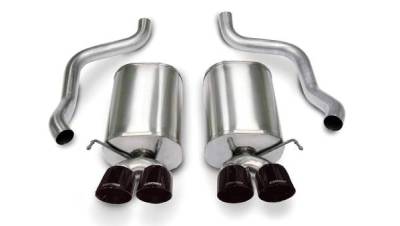 Corsa Performance - Corsa Performance 21009BLK Sport Axle-Back Exhaust System for 05-08 Corvette