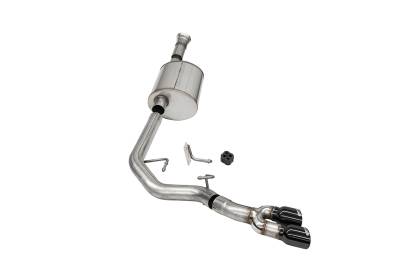 Corsa Performance - Corsa Performance 21156BLK 3.0" Cat-Back Front Tire Exit for 21-24 F150 5.0L V8