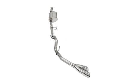 Corsa Performance - Corsa Perf 21166 3.0" Cat-Back Single Side Exit for 21-24 F150 3.5T 145.4" WB