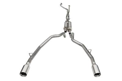 Corsa Performance - Corsa Performance 21189 Xtreme Exhaust Satin Polished for 21-24 RAM 1500 TRX 6.2