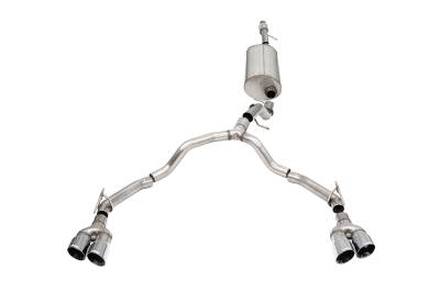 Corsa Performance - Corsa Performance 21127 3.0" Cat-Back DRE w/4.0" Twin Tips for 21-24 Tahoe/Yukon