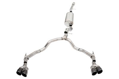 Corsa Performance - Corsa Performance 21130BLK Sport Cat-Back Exhaust System for Suburban/Yukon XL