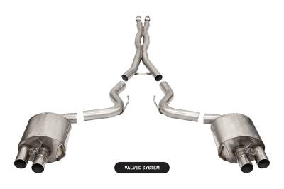 Corsa Performance - Corsa Performance 21096 Xtreme Cat-Back Exhaust System for 15-20 Mustang