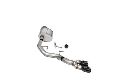 Corsa Performance - Corsa Performance 21141BLK 3.0" Cat-Back FR Tire Exit Blk 21-24 F150 122.8" WB