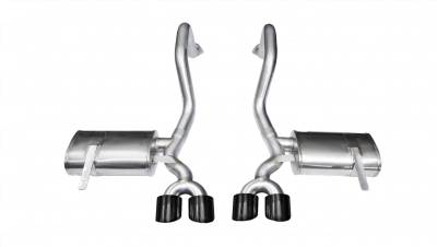 Corsa Performance - Corsa Performance 14961BLK Xtreme Axle-Back Exhaust System for 97-04 Corvette